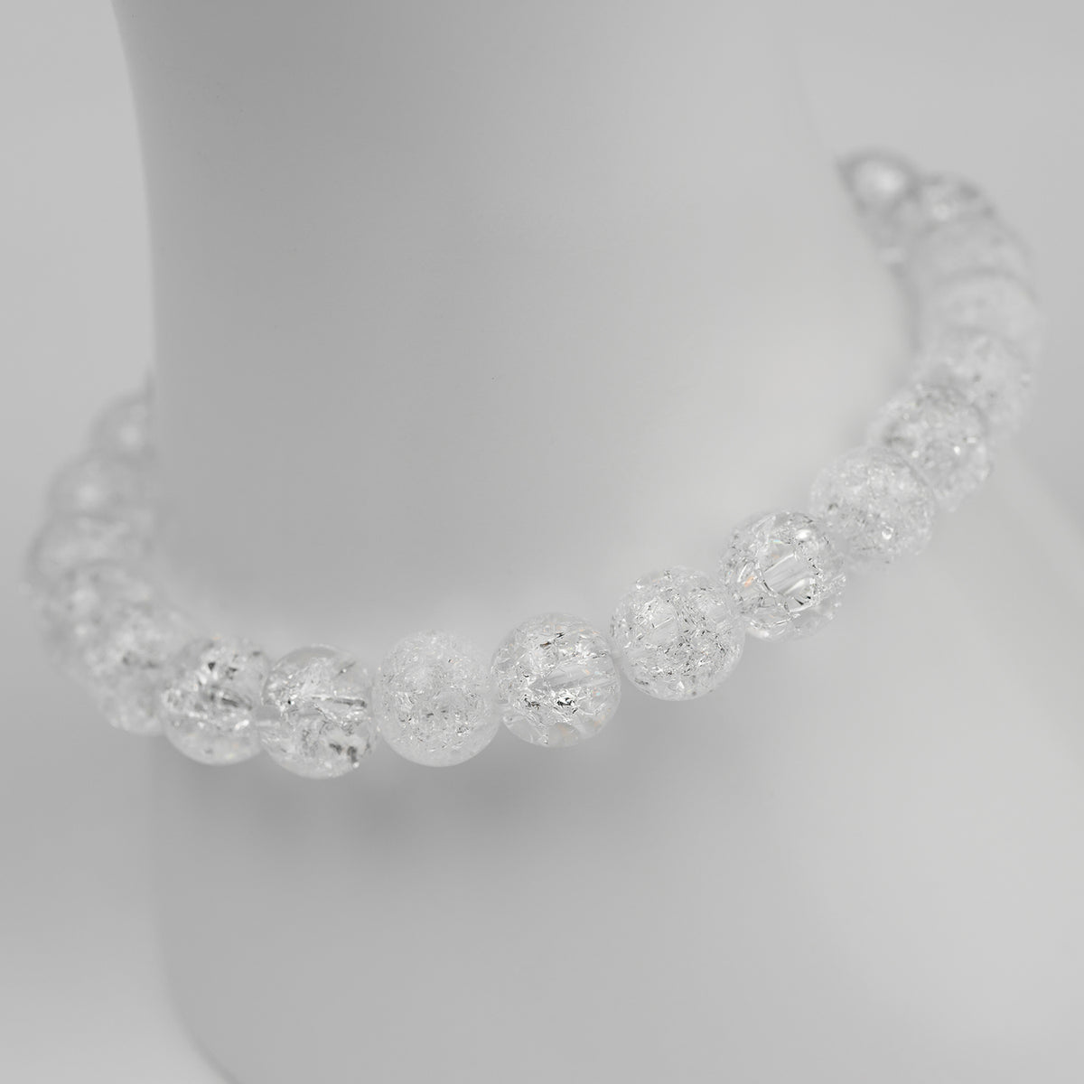 Cracked Bergkristall Armband 8mm