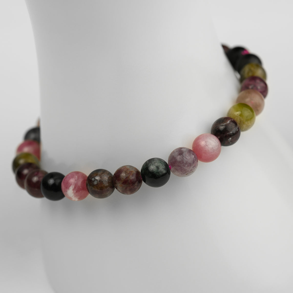 Mehrfarbiger Turmalin mix Armband 6mm A Qualität