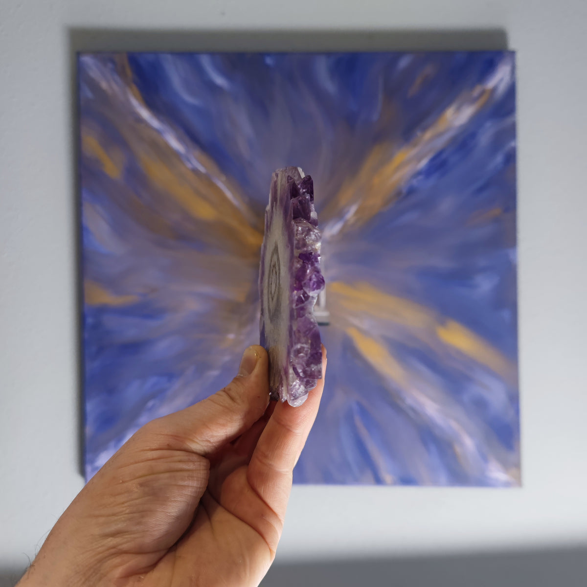 Amethyst Stalaktit Aura Bild