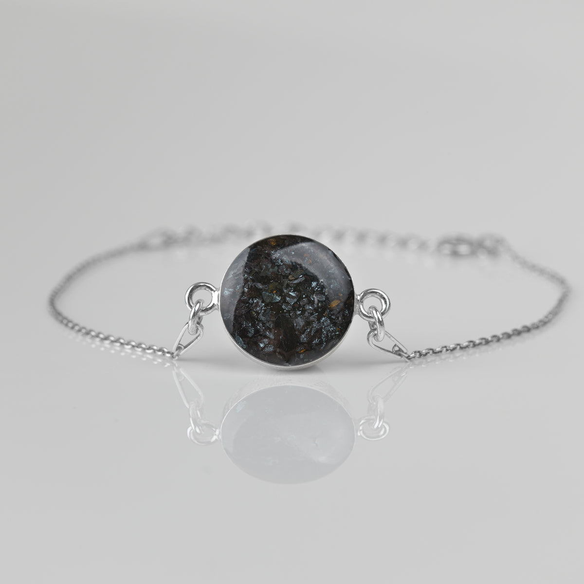 Elba Hämatit 925 Sterlingsilber Armband