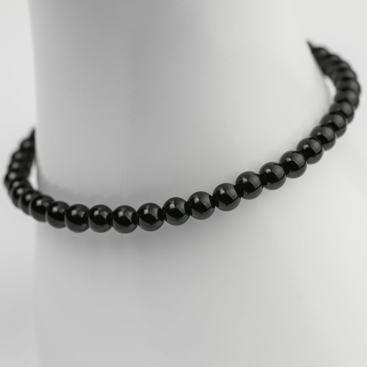 Schwarzer Obsidian Armband 4/6/8mm