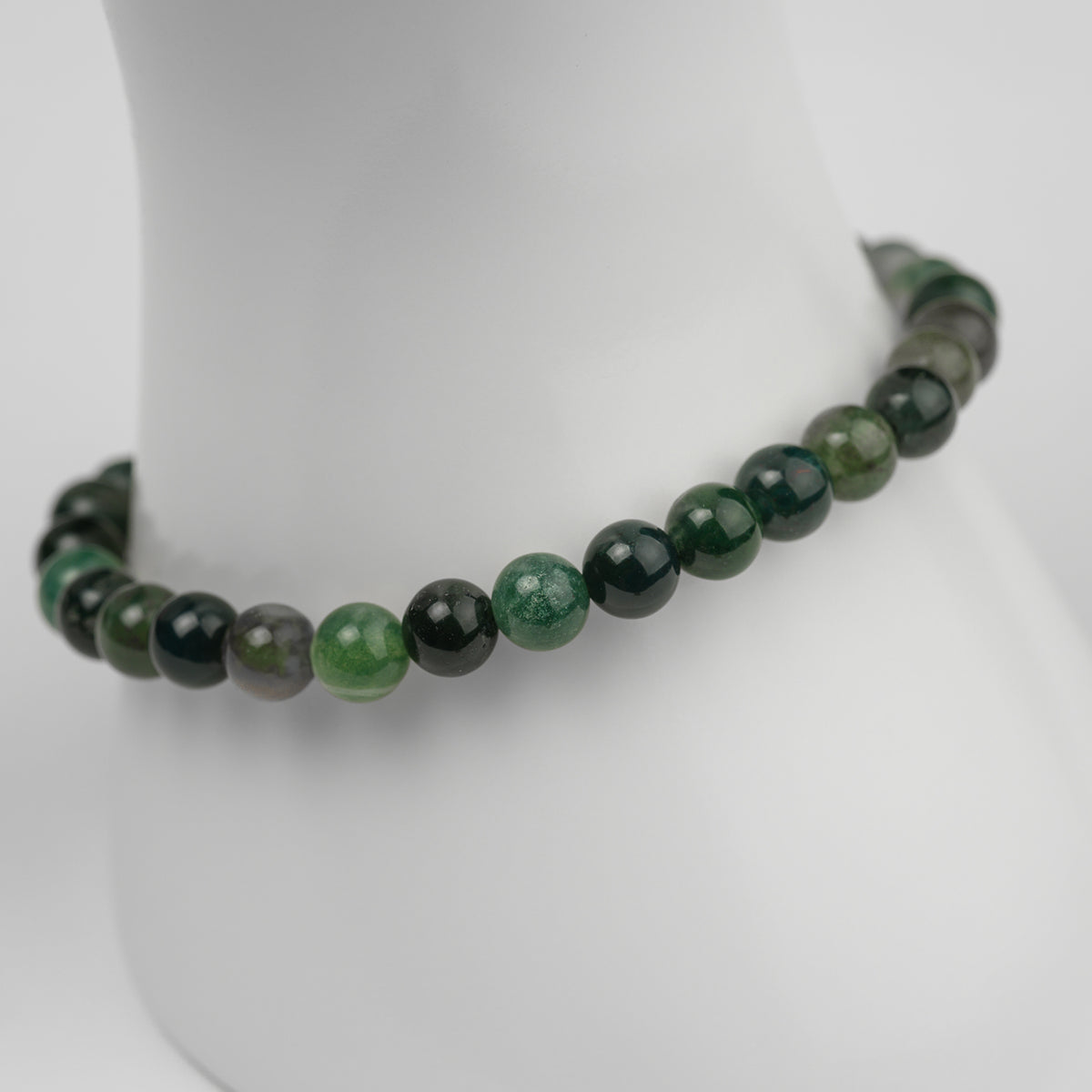 Moos Achat Armband 4/6/8mm