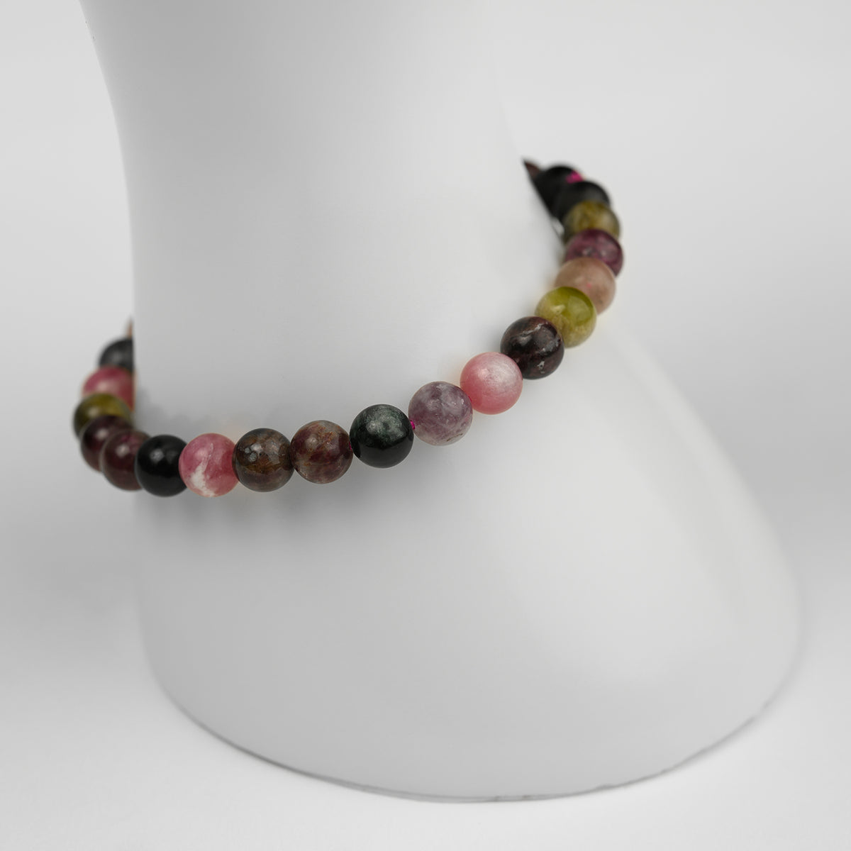 Mehrfarbiger Turmalin mix Armband 6mm A Qualität