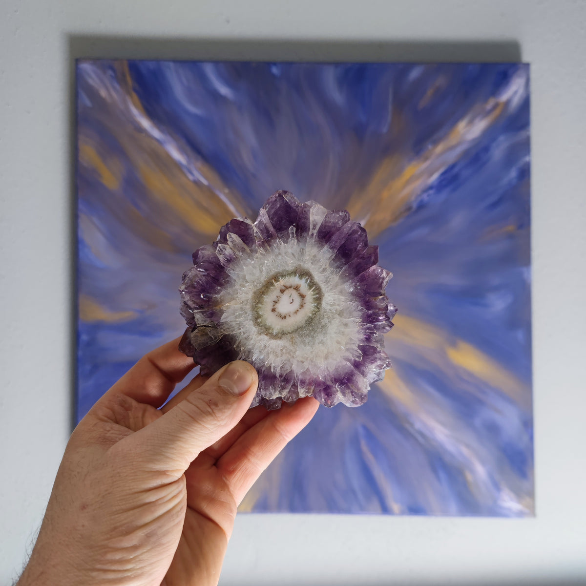 Amethyst Stalaktit Aura Bild