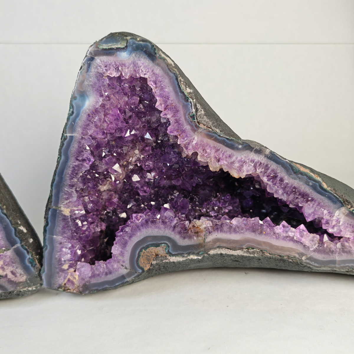 Amethyst Drusen Paar