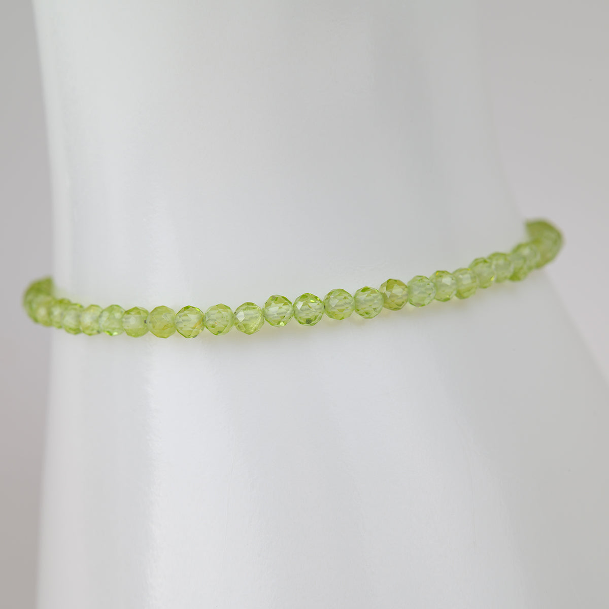 Olivin Peridot 925 Silber facetiert