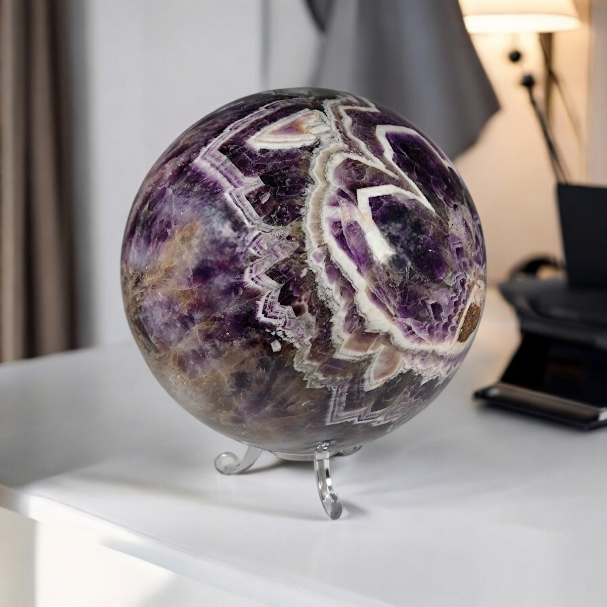 Quarz Amethyst Kugel 120mm Einzelstück
