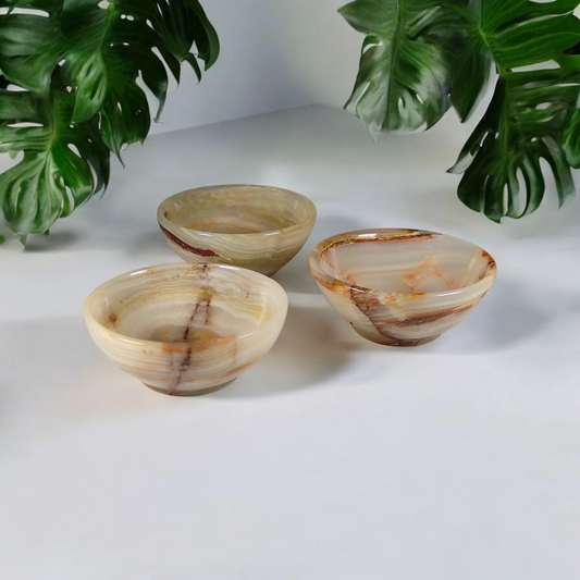 Mehrfarbige Onyx Marmor Schalen
